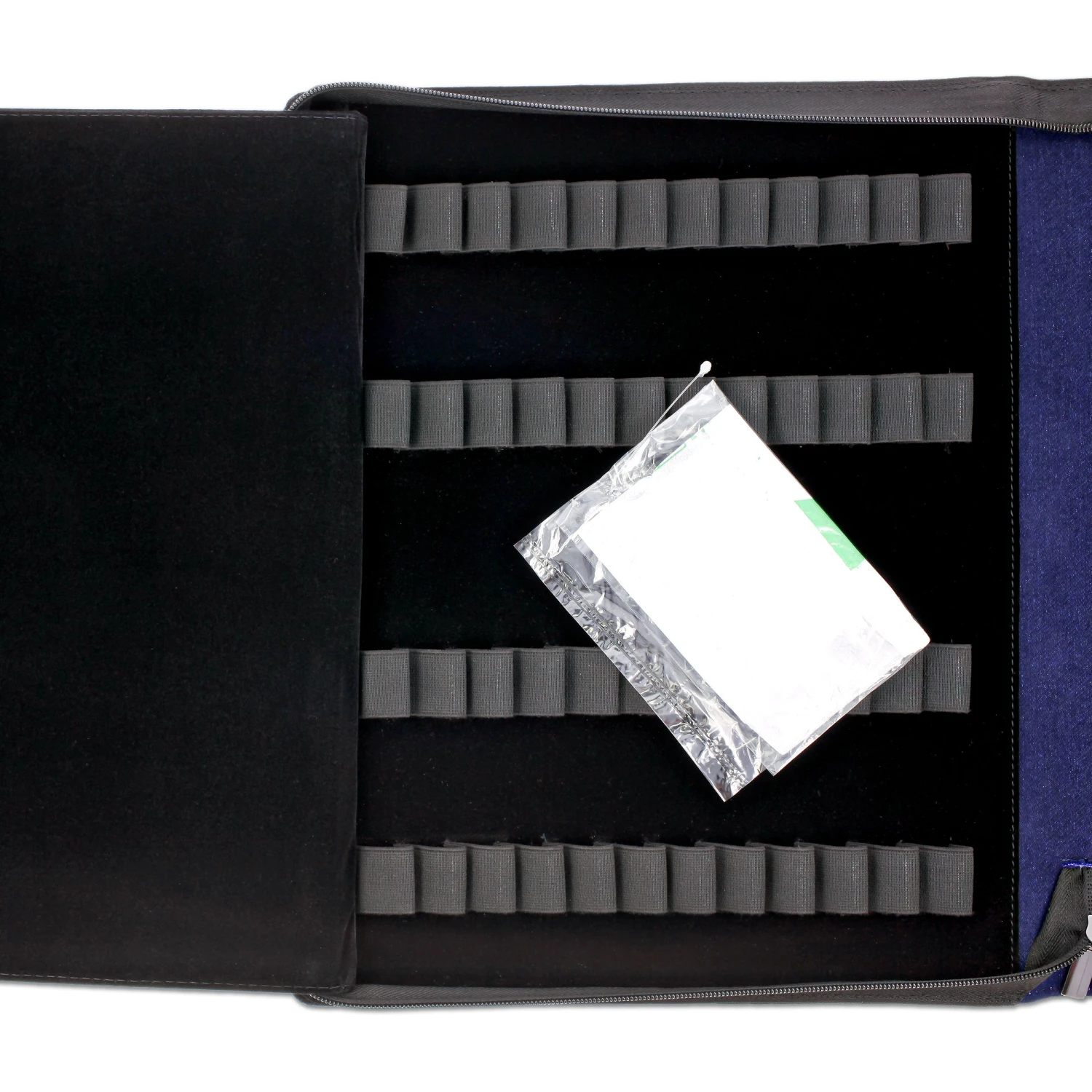 Girologio 48 Zippered Pen Case In Cotton Denim 4 Girologio 48 Zippered Pen Case In Cotton Denim - Image 4