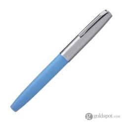 Aurora Duo Cart Rollerball Pen - Light Blue Resin With Chrome Cap -Stationery Hub Cheap Store aurora duo cart rollerball pen light blue resin with chrome cap 463