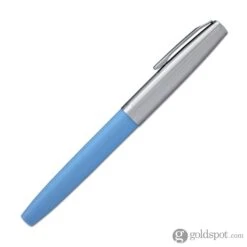 Aurora Duo Cart Rollerball Pen - Light Blue Resin With Chrome Cap -Stationery Hub Cheap Store aurora duo cart rollerball pen light blue resin with chrome cap 634