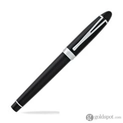 Aurora Ipsilon Deluxe Rollerball Pen In Black With Chrome Trim -Stationery Hub Cheap Store aurora ipsilon deluxe rollerball pen in black with chrome trim 603