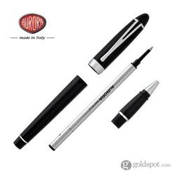 Aurora Ipsilon Deluxe Rollerball Pen In Black With Chrome Trim -Stationery Hub Cheap Store aurora ipsilon deluxe rollerball pen in black with chrome trim 727