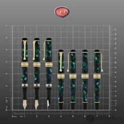 Aurora Optima Auroloide Fountain Pen In Emerald Green - 14K Gold -Stationery Hub Cheap Store aurora optima auroloide fountain pen in emerald green 14k gold 229