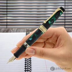 Aurora Optima Auroloide Fountain Pen In Emerald Green - 14K Gold -Stationery Hub Cheap Store aurora optima auroloide fountain pen in emerald green 14k gold 923