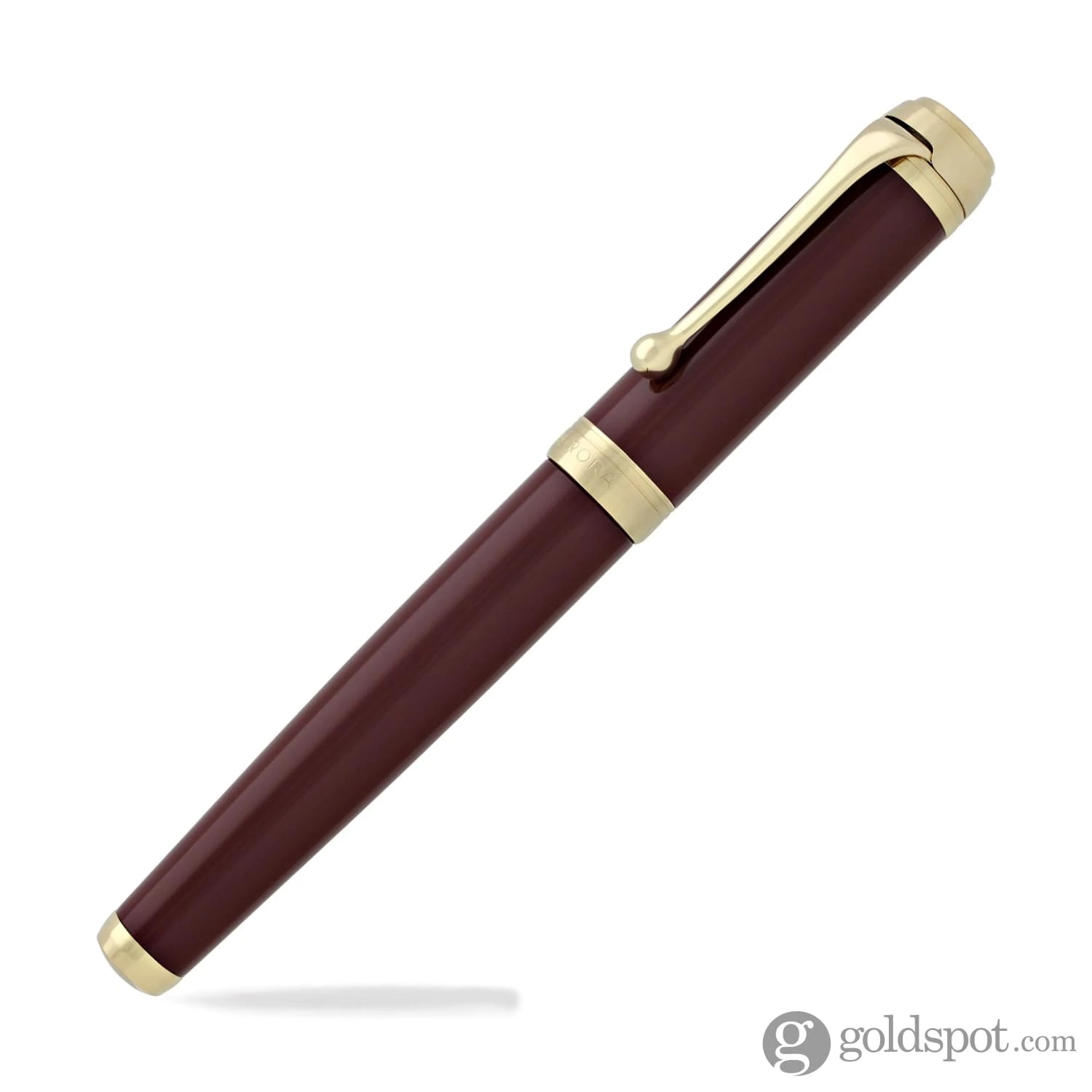 Aurora Talentum Classic Fountain Pen In Burgundy With Gold Trim - 14K Gold Fine Point 6 Aurora Talentum Classic Fountain Pen In Burgundy With Gold Trim - 14K Gold Fine Point - Image 6