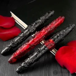 Benu Skulls And Roses Rollerball Pen In Crow Black 14 Benu Skulls And Roses Rollerball Pen In Crow Black -Stationery Hub Cheap Store benu skulls and roses rollerball pen in crow black 933