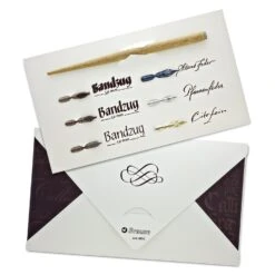 Brause Calligraphy Set - Includes 6 Nibs And 1 Wood Nib Holder