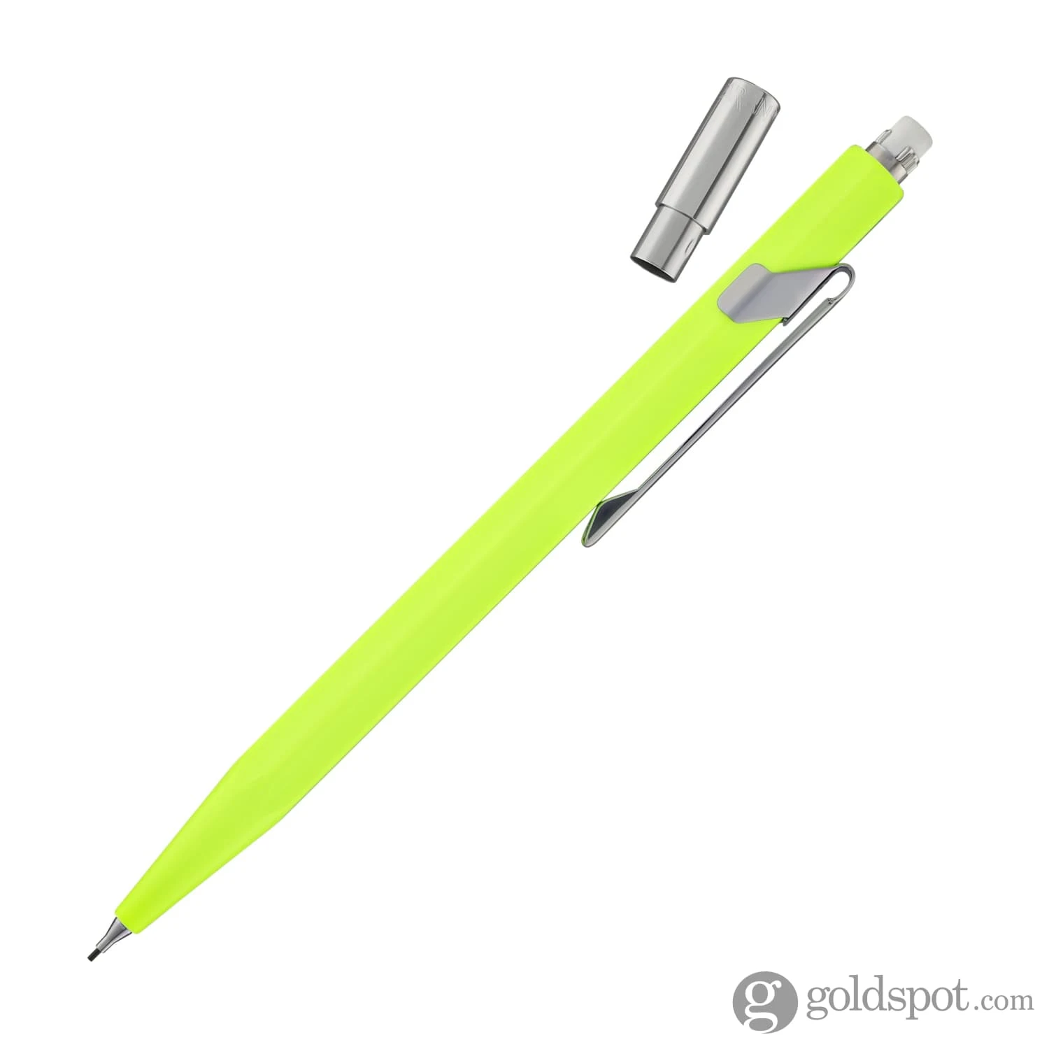 Caran D'Ache 844 Metal Collection Mechanical Pencil In Fluorescent Yellow - 0.7mm 5 Caran D'Ache 844 Metal Collection Mechanical Pencil In Fluorescent Yellow - 0.7mm - Image 5
