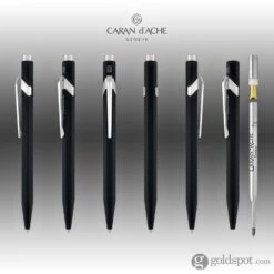 Caran D'Ache 849 Metal Ballpoint Pen In Black -Stationery Hub Cheap Store caran dache 849 metal ballpoint pen in black 428