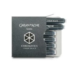 Caran D'Ache Chromatics Ink Cartridges In Cosmic Black - Pack Of 6