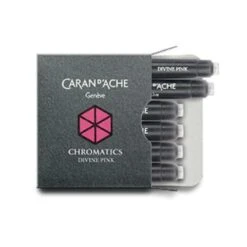 Caran D'Ache Chromatics Ink Cartridges In Divine Pink - Pack Of 6