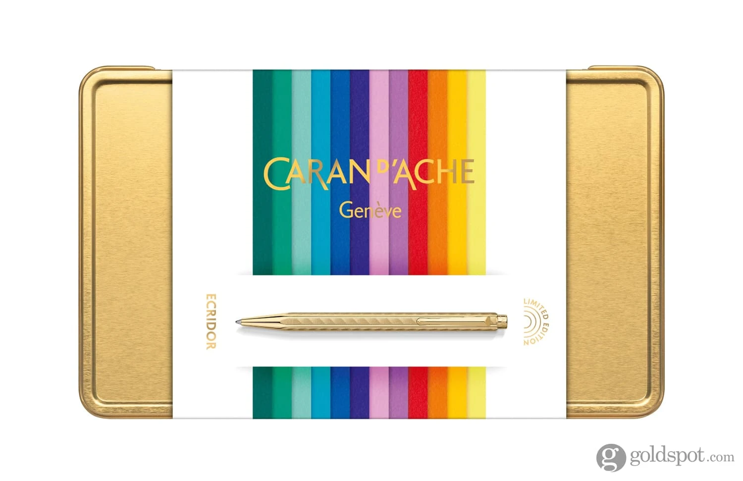 Caran D’Ache Ecridor Color Treasure Ballpoint Pen In Sunlight With Leather Case Set 5 Caran D’Ache Ecridor Color Treasure Ballpoint Pen In Sunlight With Leather Case Set - Image 5