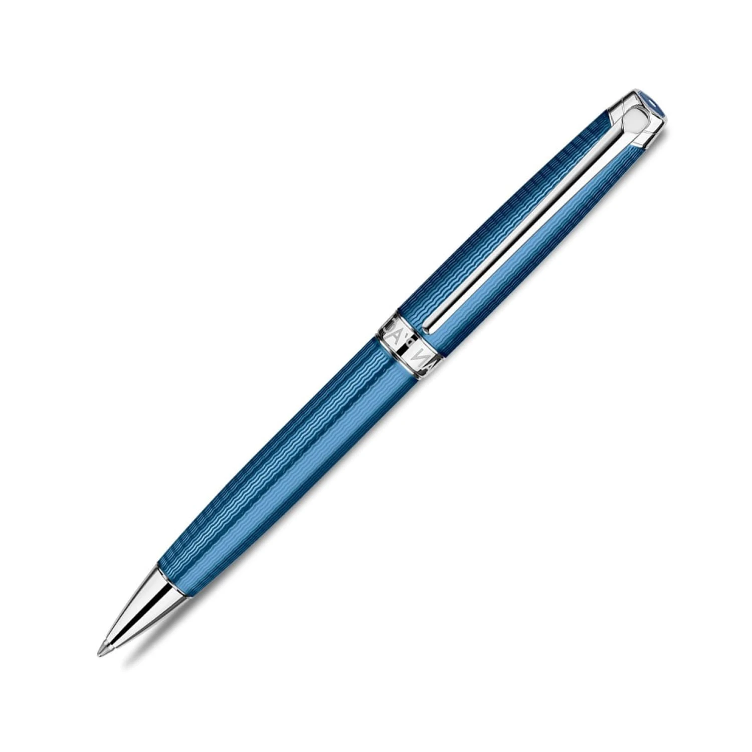 Caran D'Ache Léman Ballpoint Pen In Grand Bleu 1 Caran D'Ache Léman Ballpoint Pen In Grand Bleu