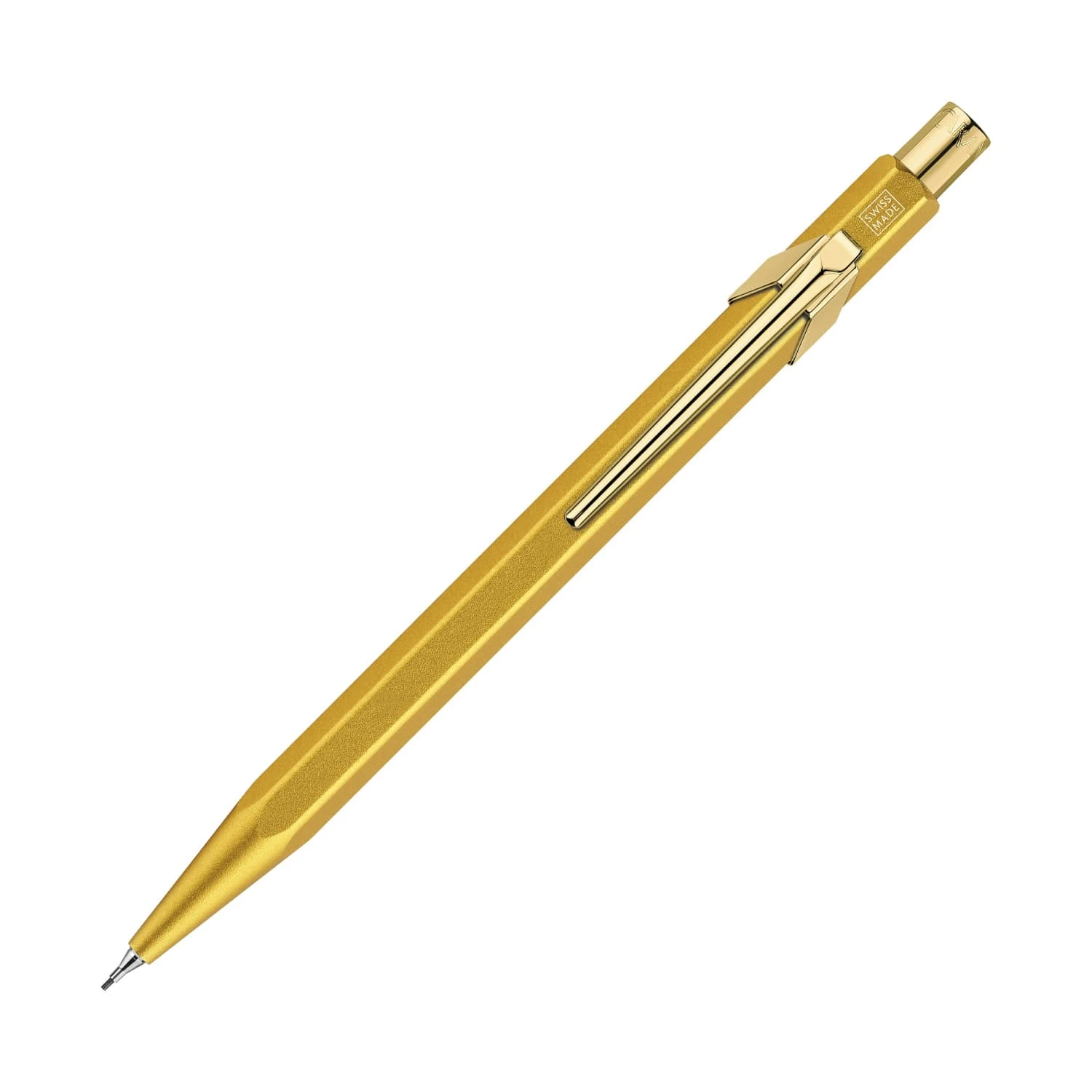 Caran D'Ache Metal Collection Mechanical Pencil In Goldbar 1 Caran D'Ache Metal Collection Mechanical Pencil In Goldbar