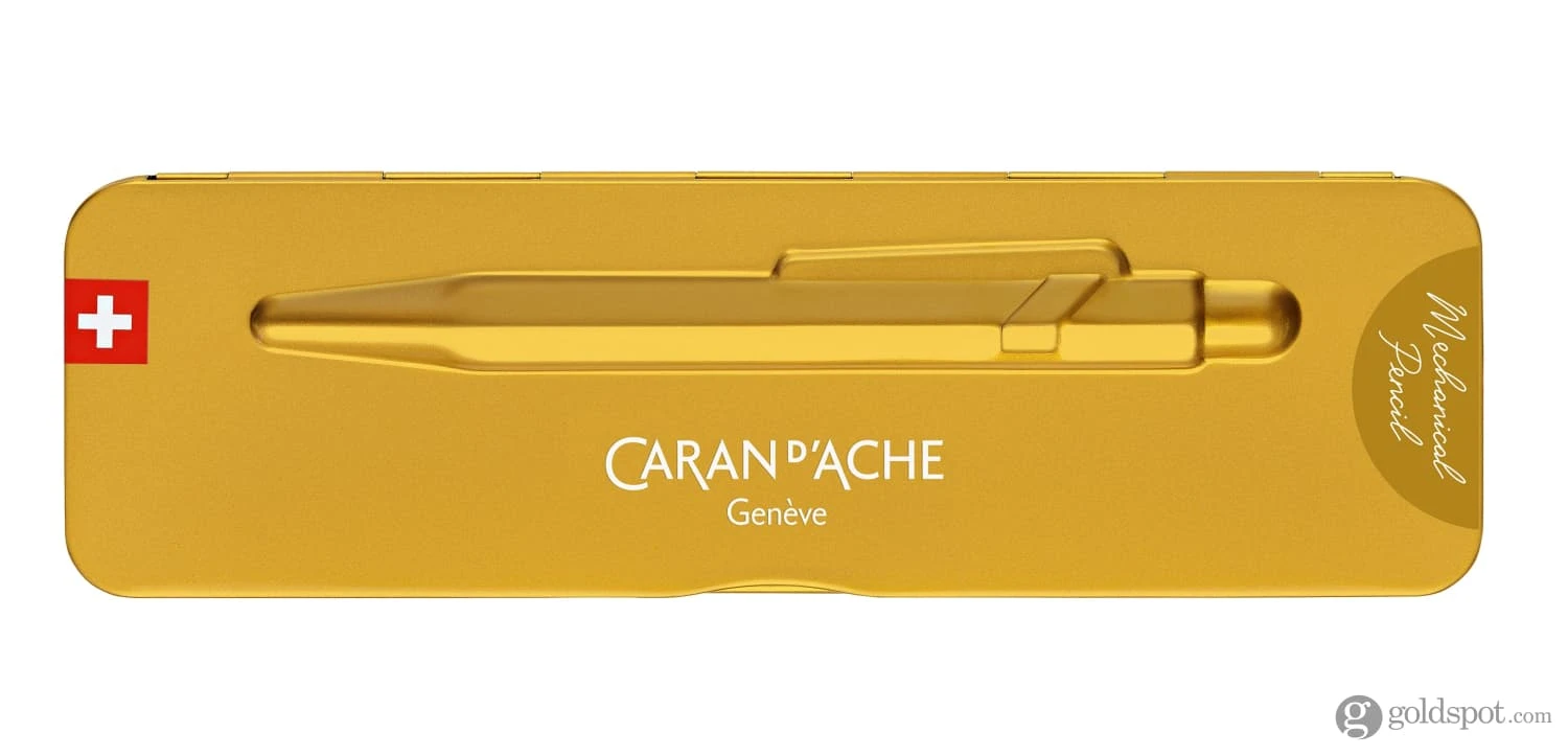 Caran D'Ache Metal Collection Mechanical Pencil In Goldbar 4 Caran D'Ache Metal Collection Mechanical Pencil In Goldbar - Image 4