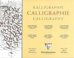Clairefontaine Caligraphy Pad - 25 Sheets