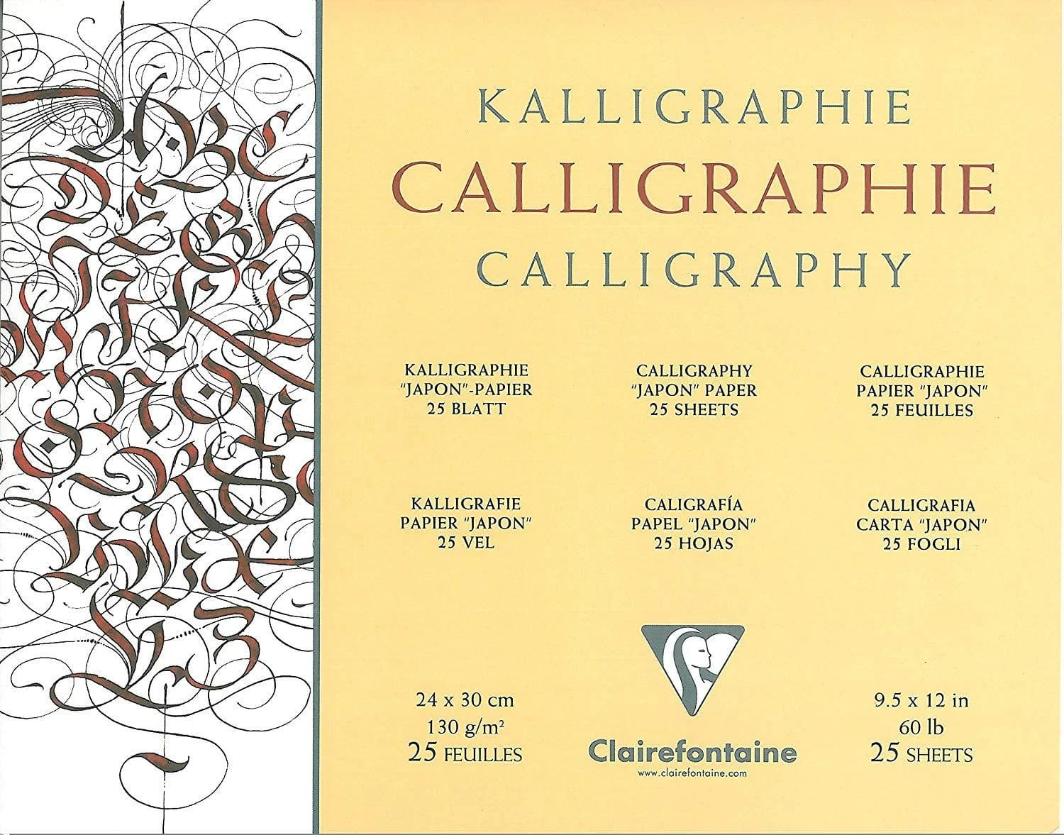 Clairefontaine Caligraphy Pad - 25 Sheets 1 Clairefontaine Caligraphy Pad - 25 Sheets
