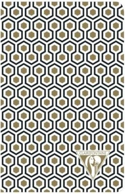 Clairefontaine Neo Deco Notebook In Honeycomb, Lined - 6 X 8.25 (A5)