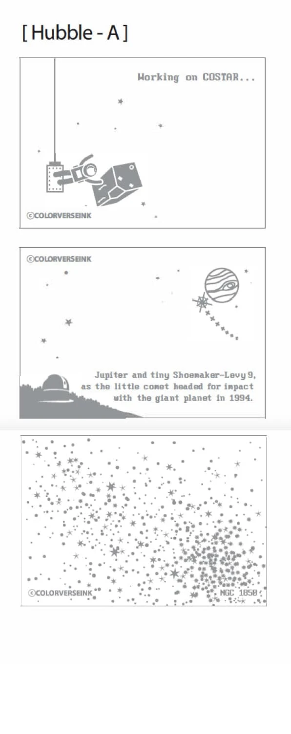 Colorverse Ink Swatch Card In Hubble-A 1 Colorverse Ink Swatch Card In Hubble-A