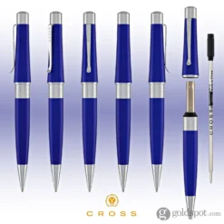 Cross® Cross Beverly Ballpoint Pen In Dark Blue 14 Cross® Cross Beverly Ballpoint Pen In Dark Blue -Stationery Hub Cheap Store cross beverly ballpoint pen in dark blue 573