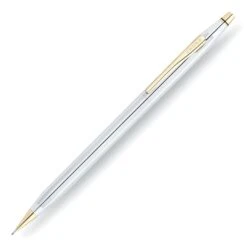 Cross® Cross Classic Century Medalist Mechanical Pencil In Chrome With Gold Trim - .7mm