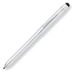 Cross® Cross Tech 3+ Multi Functional Pen In Lustrous Chrome With Chrome Trim