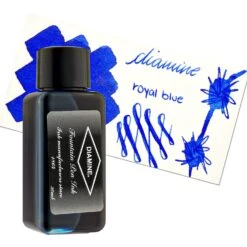 Diamine Bottled Ink And Cartridges In Royal Blue