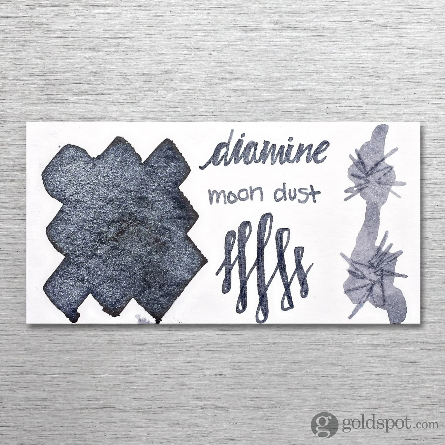 Diamine Shimmer Bottled Ink In Moon Dust (Grey) - 50 ML 2 Diamine Shimmer Bottled Ink In Moon Dust (Grey) - 50 ML - Image 2