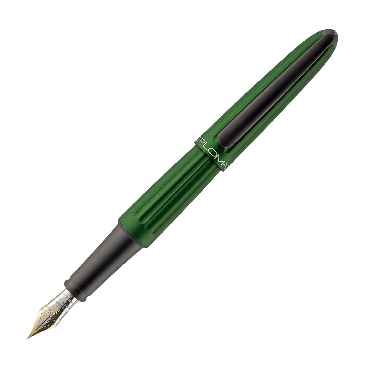 Diplomat Aero Fountain Pen In Green - 14K Gold 1 Diplomat Aero Fountain Pen In Green - 14K Gold