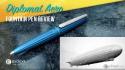 Diplomat Aero Fountain Pen In Turquoise - 14K Gold -Stationery Hub Cheap Store diplomat aero fountain pen in turquoise 14k gold 108