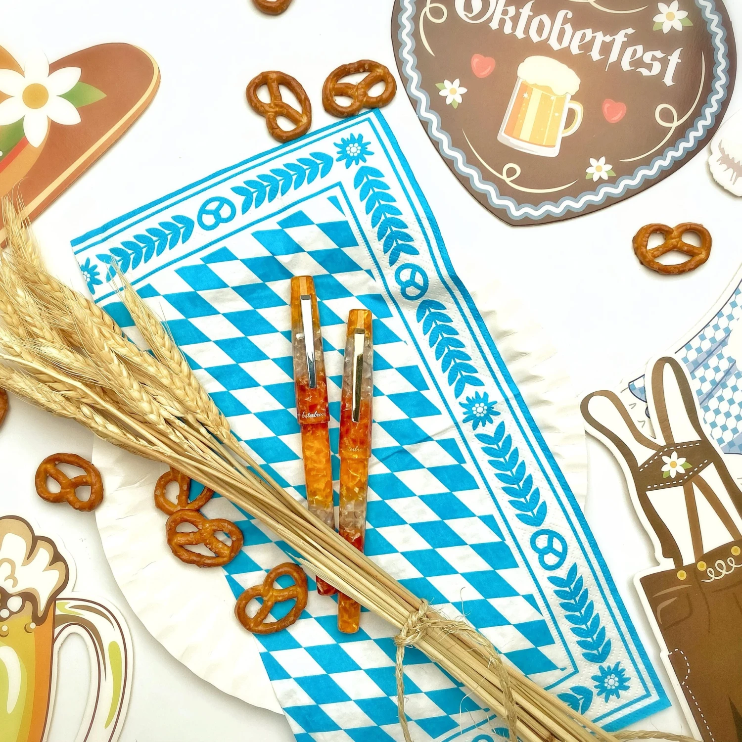 Esterbrook Camden Rollerball Pen In Oktoberfest With Palladium Trim 9 Esterbrook Camden Rollerball Pen In Oktoberfest With Palladium Trim - Image 9