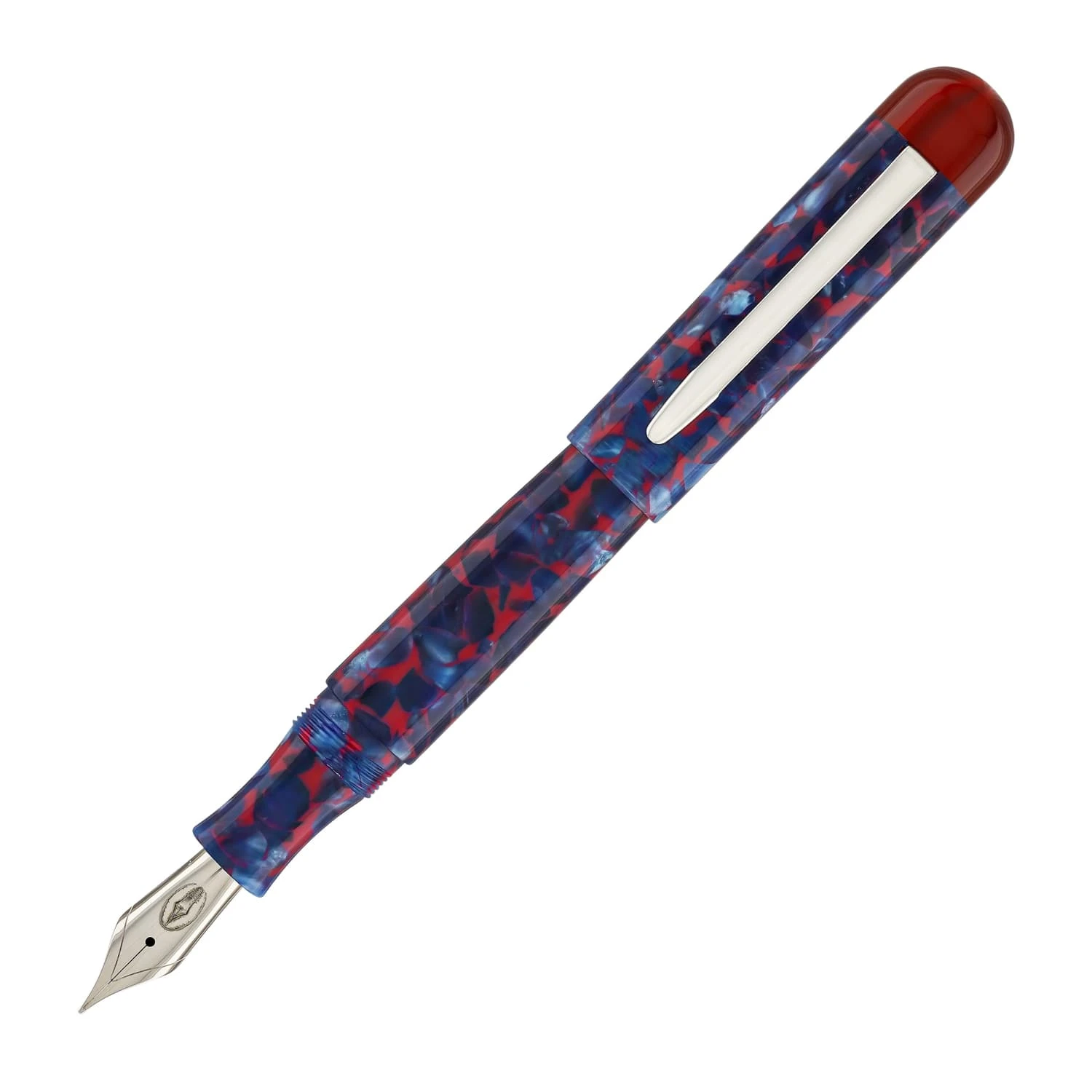 Edison Comet Fountain Pen In Cobalt Magma 1 Edison Comet Fountain Pen In Cobalt Magma