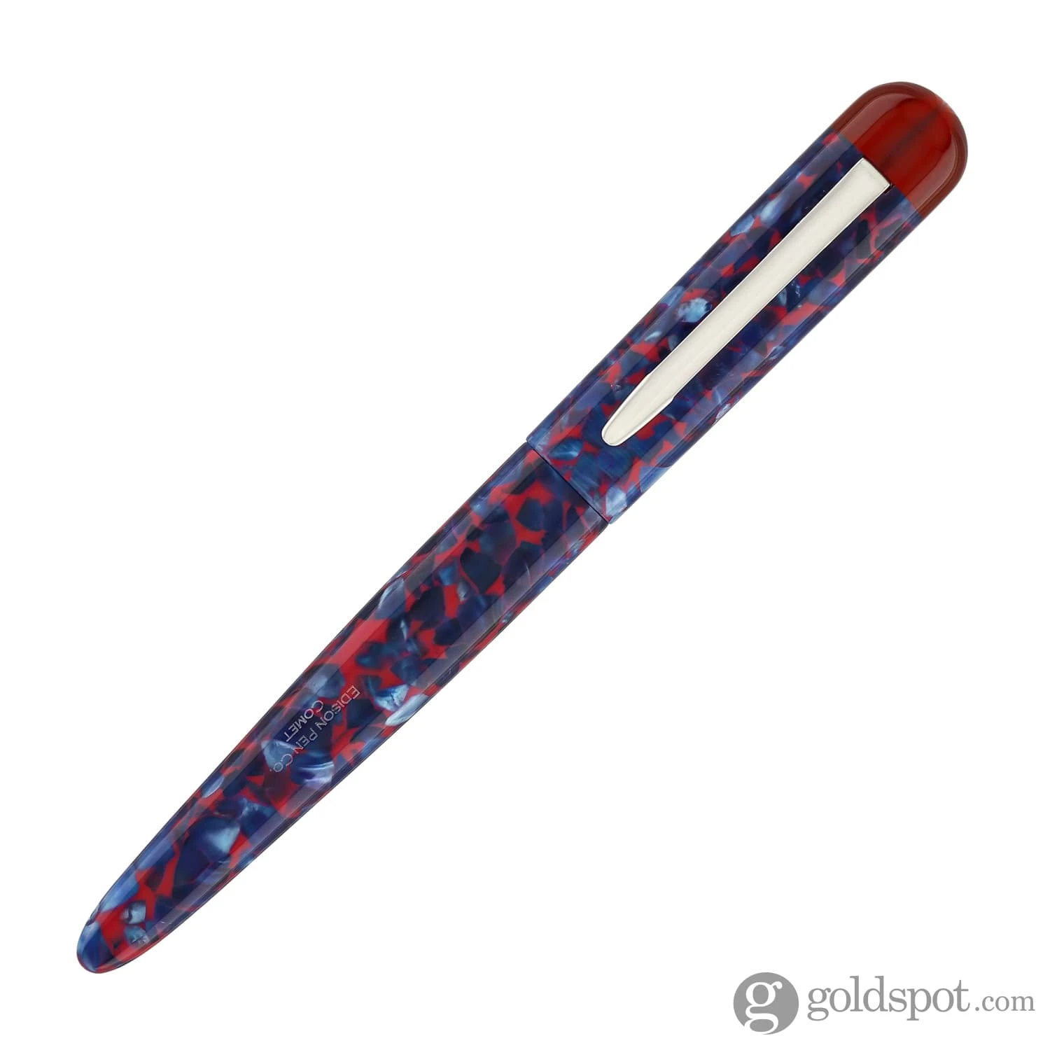 Edison Comet Fountain Pen In Cobalt Magma 4 Edison Comet Fountain Pen In Cobalt Magma - Image 4