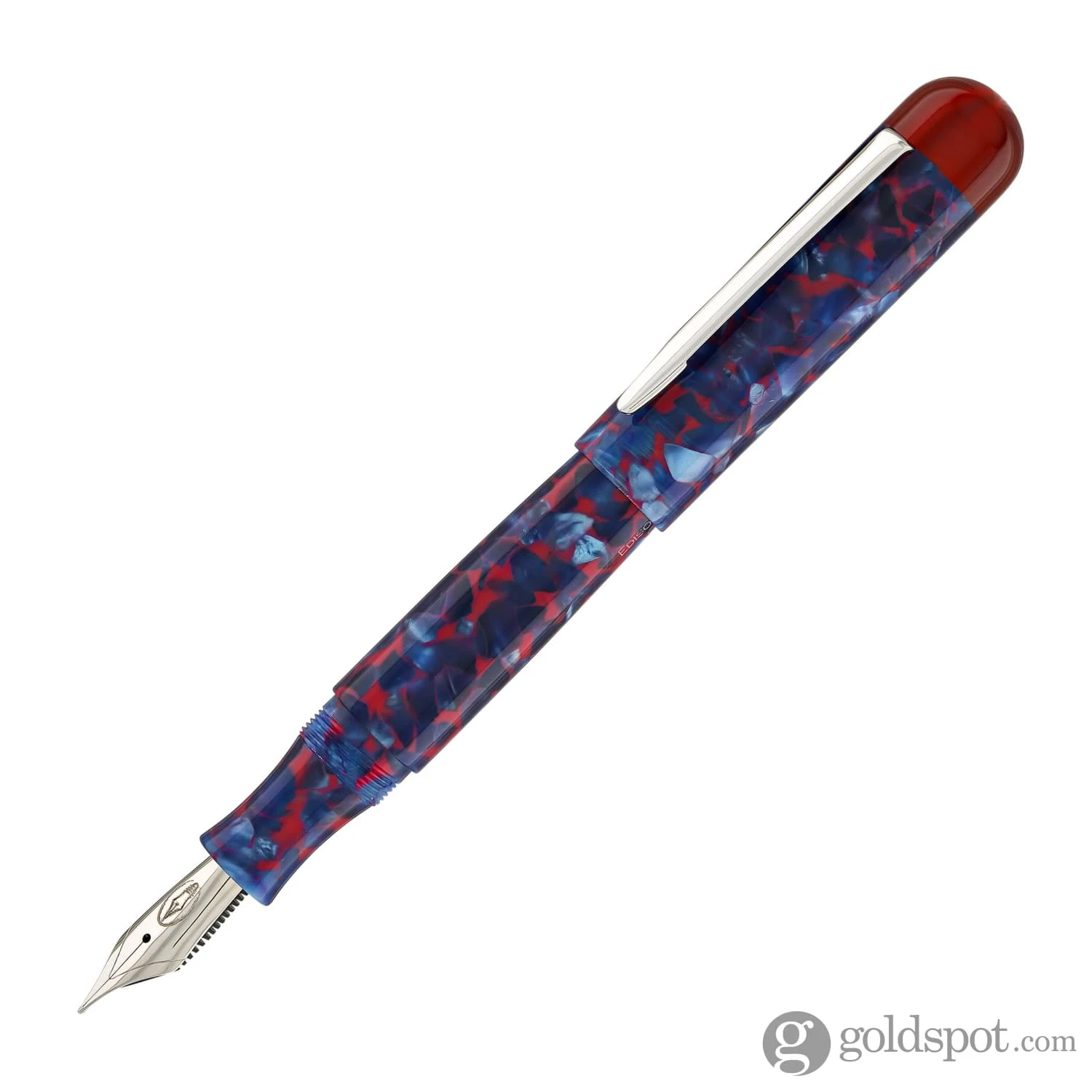 Edison Comet Fountain Pen In Cobalt Magma 2 Edison Comet Fountain Pen In Cobalt Magma - Image 2