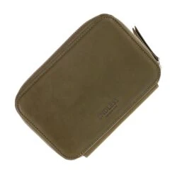 Endless Companion Leather Adjustable 5 Pen Pouch In Green