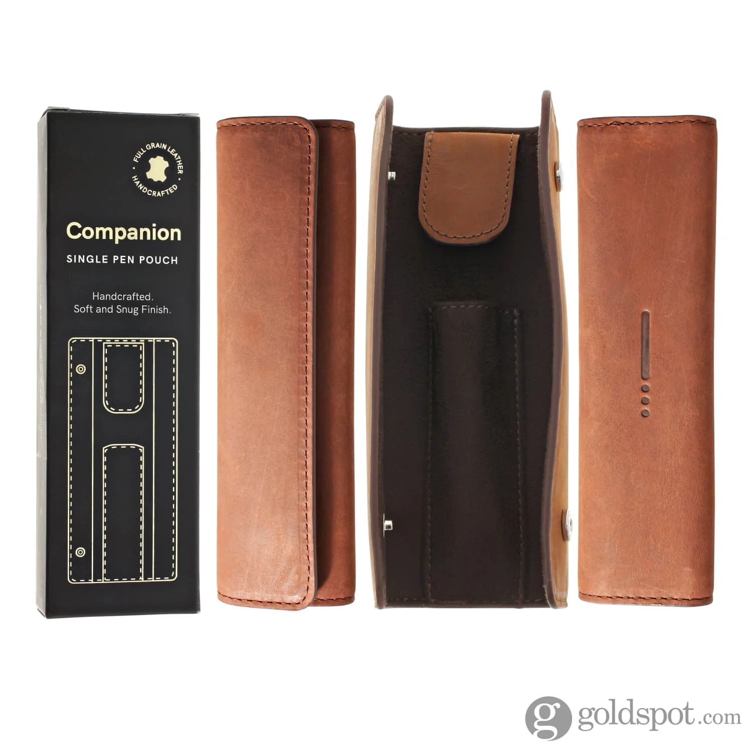 Endless Companion Leather In Brown 1 Pen Pouch 2 Endless Companion Leather In Brown 1 Pen Pouch - Image 2