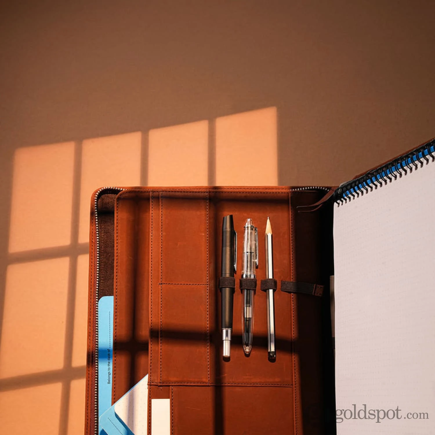 Endless Folio A4 In Brown Leather 4 Endless Folio A4 In Brown Leather - Image 4