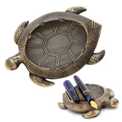 Esterbrook "Patience The Turtle" Brass Pen Rest