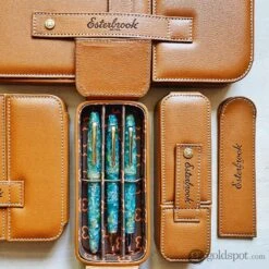 Esterbrook Triple Pen Nook Case In British Tan 8 Esterbrook Triple Pen Nook Case In British Tan -Stationery Hub Cheap Store esterbrook triple pen nook case in british tan 257