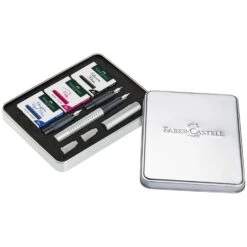 Faber Castell Grip 2011 Fountain Pen In Calligraphy Gift Set