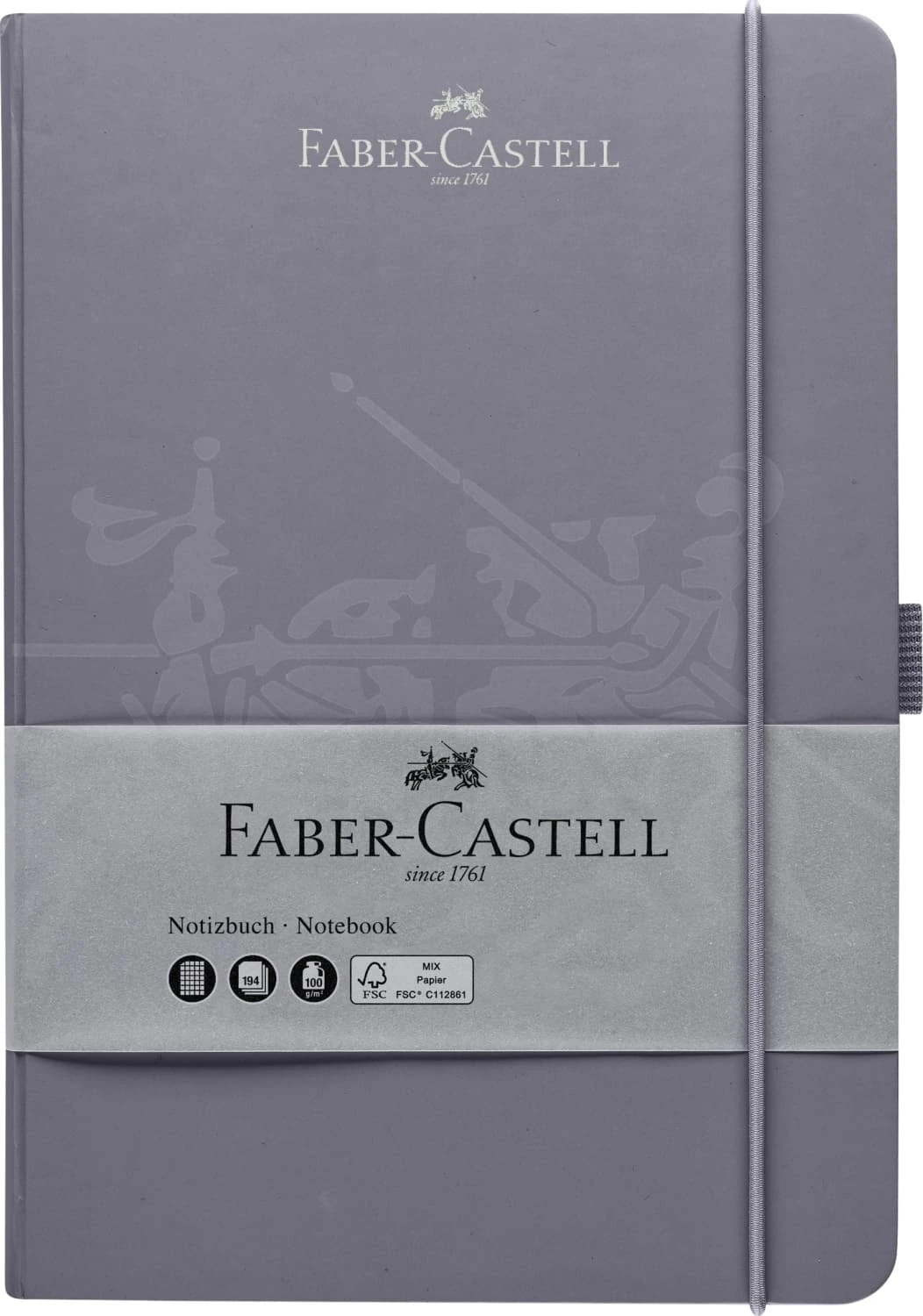 Faber-Castell Notebook In Dapple Grey - A5 1 Faber-Castell Notebook In Dapple Grey - A5