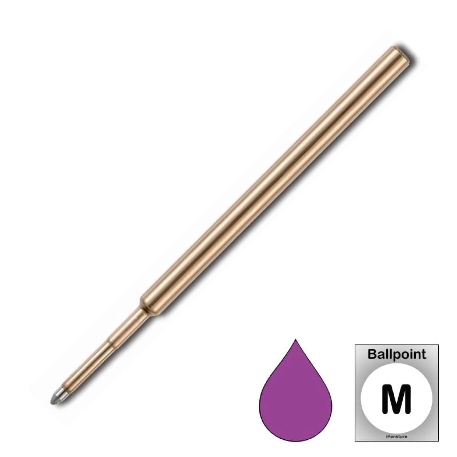 Fisher Space Ballpoint Pen Refill In Purple - Medium Point 1 Fisher Space Ballpoint Pen Refill In Purple - Medium Point