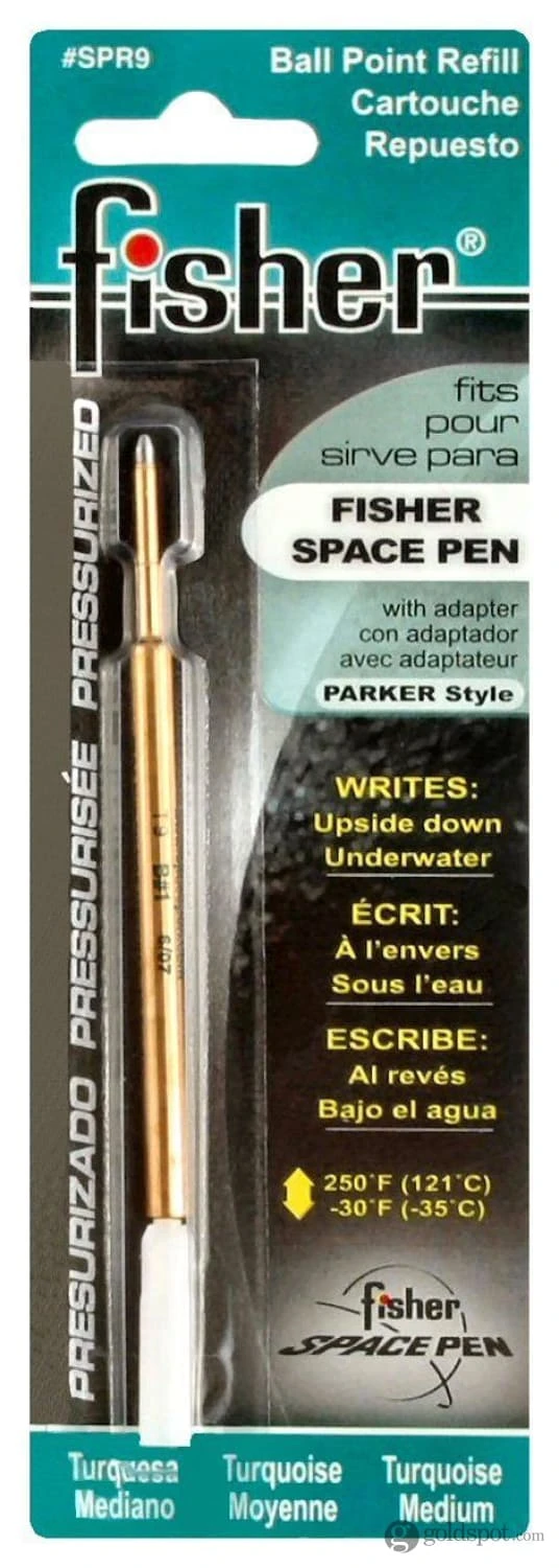 Fisher Space Universal Ballpoint Pen Refill In Turquoise - Medium Point 3 Fisher Space Universal Ballpoint Pen Refill In Turquoise - Medium Point - Image 3