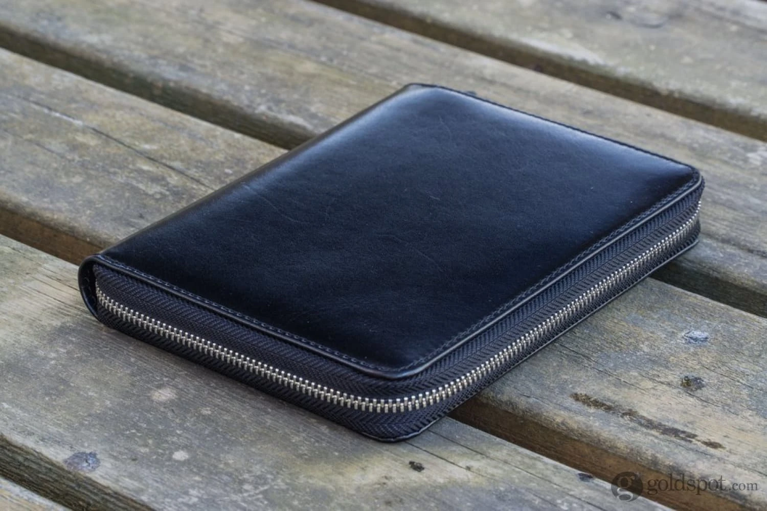 Galen Leather Pen Case Zippered 5 Slots In Black 4 Galen Leather Pen Case Zippered 5 Slots In Black - Image 4