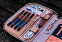 Galen Leather Zippered A5 Notebook Folio In Undyed Leather -Stationery Hub Cheap Store galen leather zippered a5 notebook folio in undyed 264