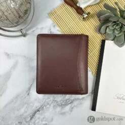 Girologio 12 Zippered Pen Case In Antique Brown -Stationery Hub Cheap Store girologio 12 zippered pen case in antique brown 100