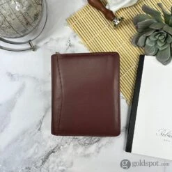 Girologio 12 Zippered Pen Case In Antique Brown -Stationery Hub Cheap Store girologio 12 zippered pen case in antique brown 486