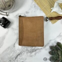 Girologio 12 Zippered Pen Case In Saddle Tan -Stationery Hub Cheap Store girologio 12 zippered pen case in saddle tan 322