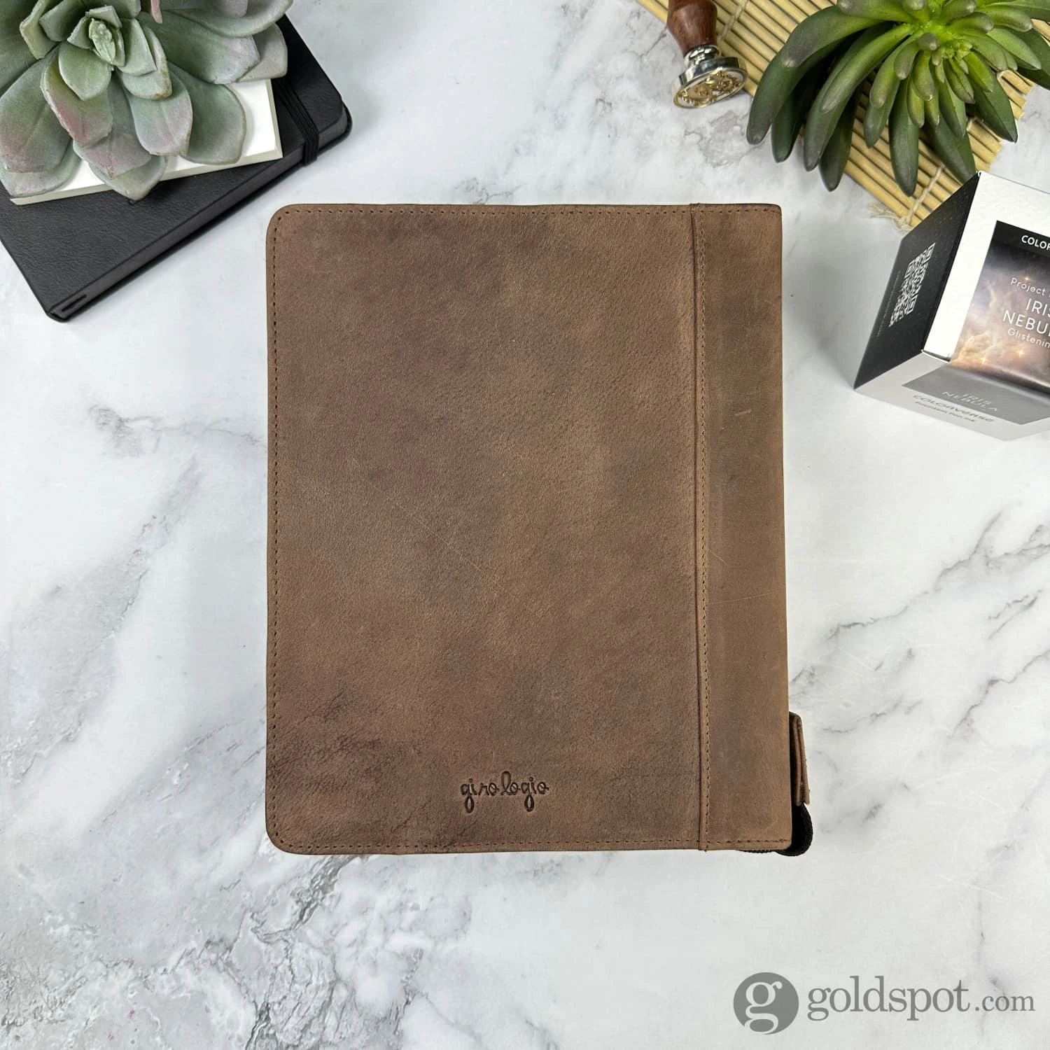 Girologio 24 Zippered Pen Case In Bomber Brown 4 Girologio 24 Zippered Pen Case In Bomber Brown - Image 4