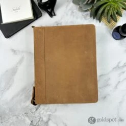 Girologio 24 Zippered Pen Case In Saddle Tan -Stationery Hub Cheap Store girologio 24 zippered pen case in saddle tan 950