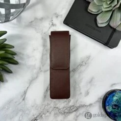Girologio Double Magnetic Closure Pen Case In Antique Brown -Stationery Hub Cheap Store girologio double magnetic closure pen case in antique brown 758